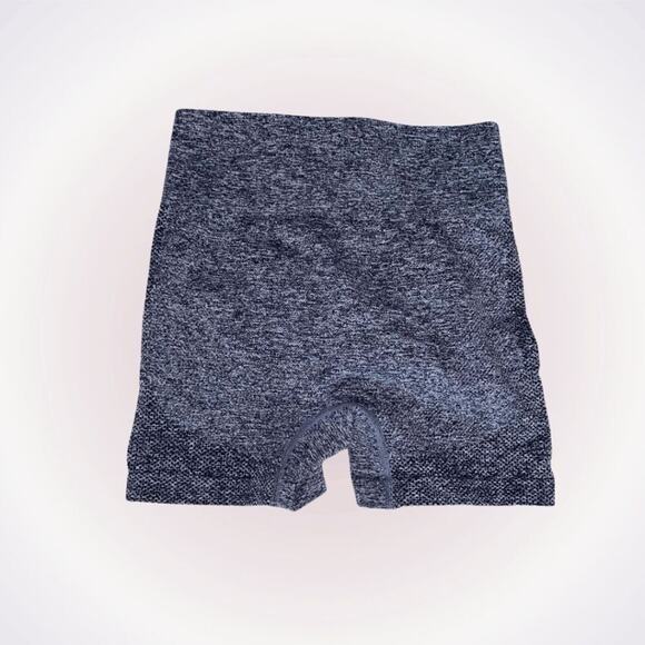 Gray Ruched Scrunch Butt Bike Shorts | Sz S - Picture 1 of 4